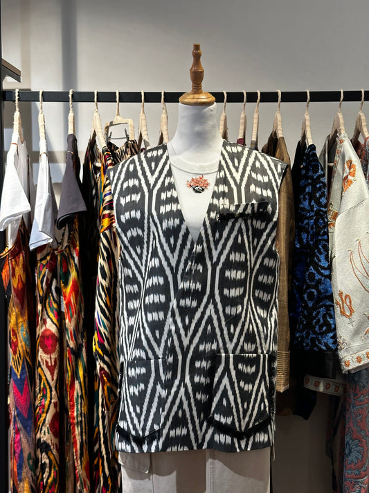 Ikat Vest Jacket