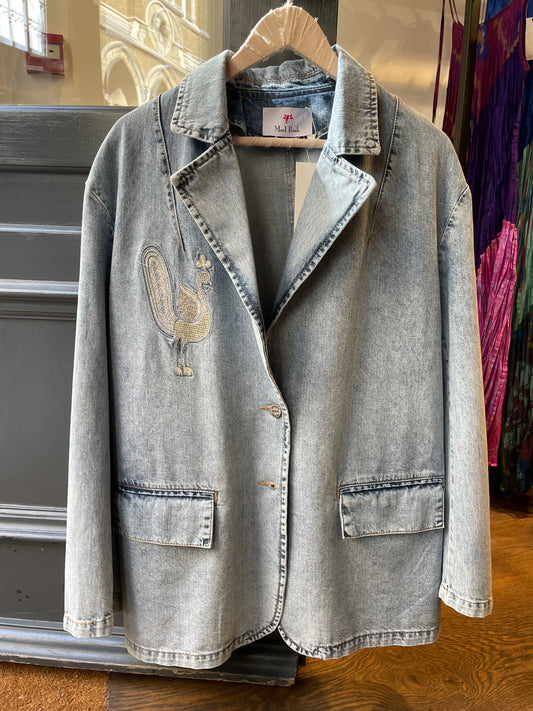 Hand embroidered Denim Jacket