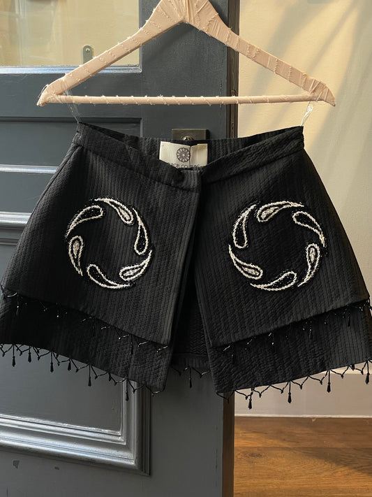 Quilted Peplum Belt