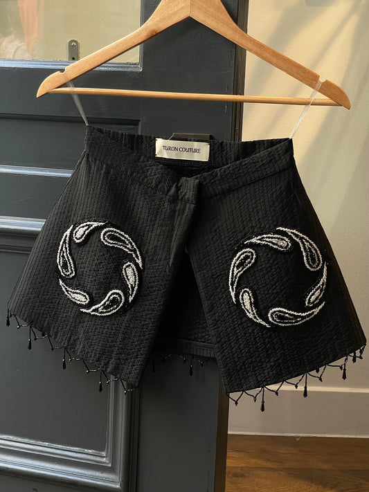 Quilted Peplum Belt